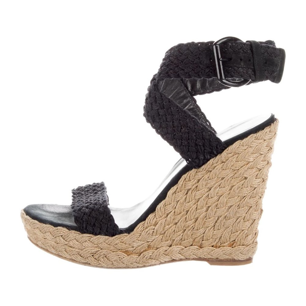 Stuart Weitzman Leather Espadrilles